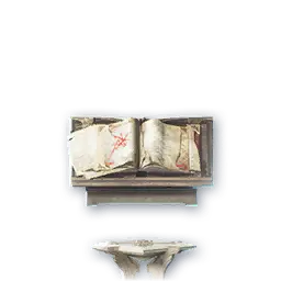 Statue: Torn Forbidden Bookcase (Bound)